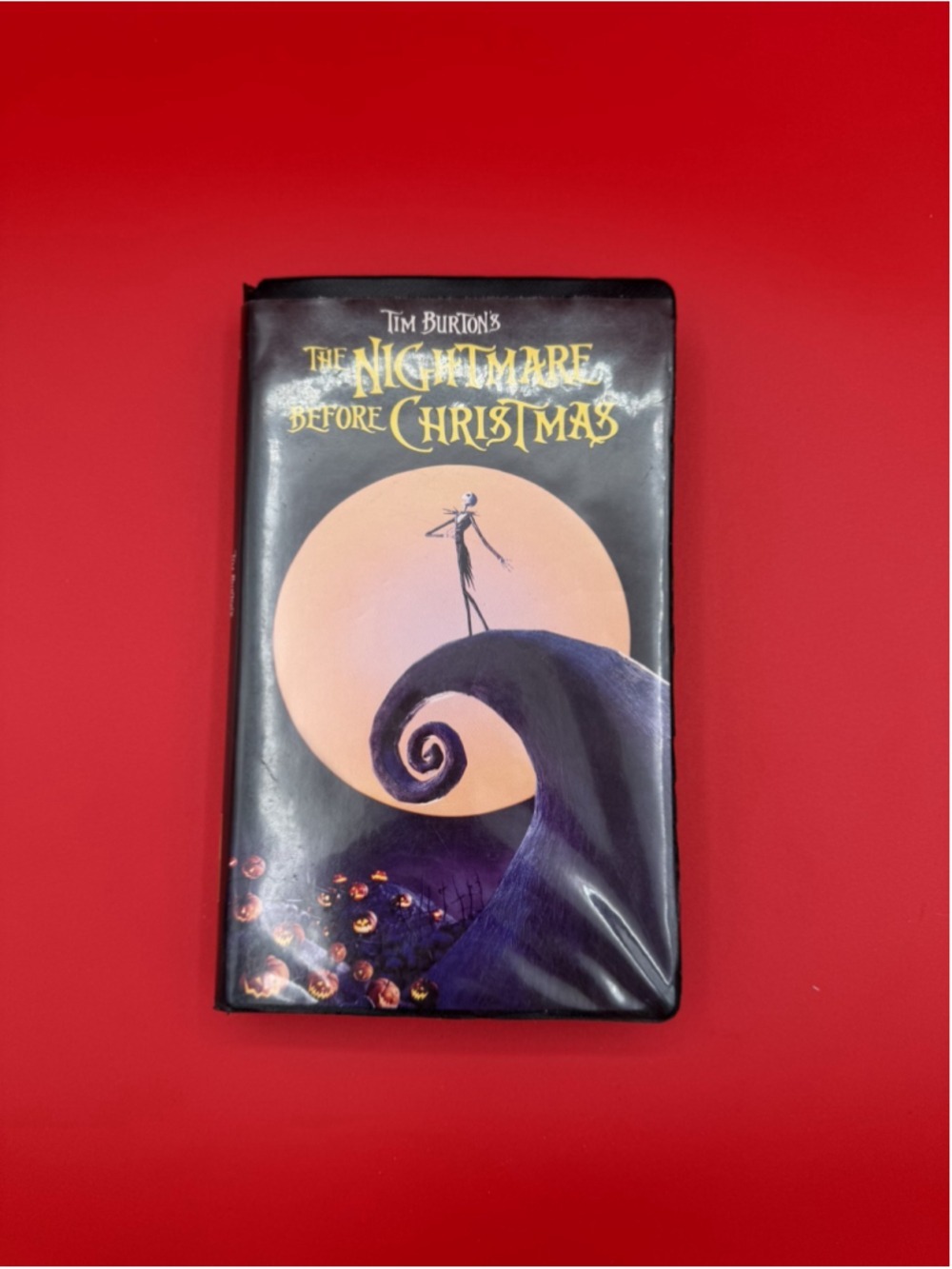 Vintage Tim Burton Nightmare Before Christmas CLAMSHELL VHS Tape Touchstone